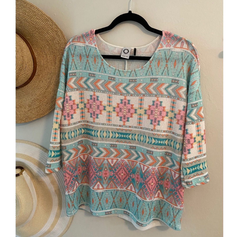 EUC Anthro Akemi + Kin stretch knit top